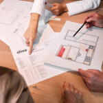 olina Beratung mit Handskizze